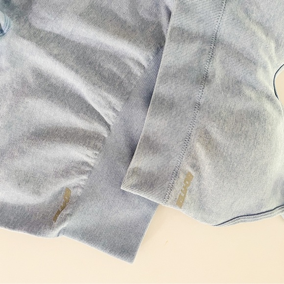 Blue Bo and Tee Shorts and Sports Bra Set - Picture 2 of 3